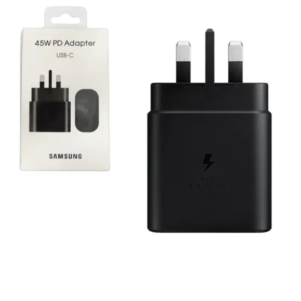 4 شارژر دیواری سامسونگ مدل EP-T4511 توان 45 وات اورجینال با گارانتی - Image 1