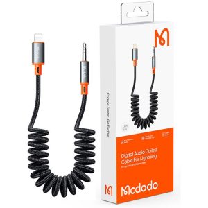 کابل Aux به لایتنینگ فنری 1.8 متری مک دودو مدل Mcdodo CA-089
