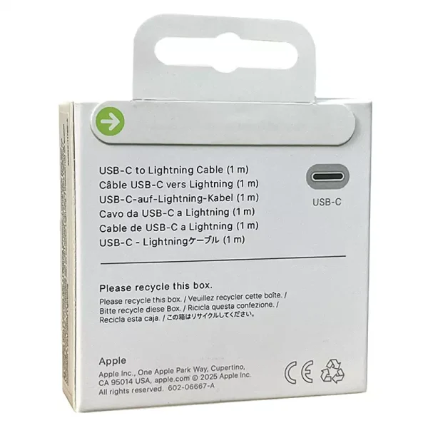 کابل USB-C به لایتنینگ اپل 1 متری اورجینال - Image 3