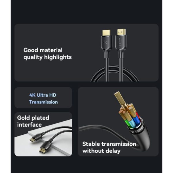 کابل تصویر HDMI یسیدو YESIDO HM16 با کیفیت 4K - Image 4