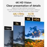 کابل تصویر HDMI یسیدو YESIDO HM16 با کیفیت 4K - Image 3